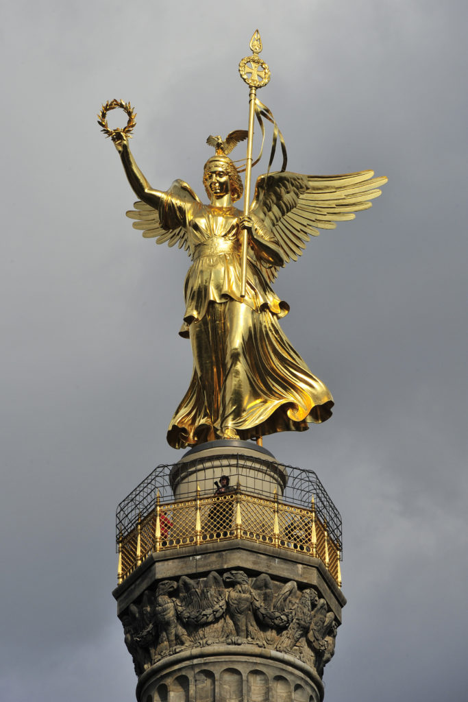 the bronze victoria statue
jewel of berlin