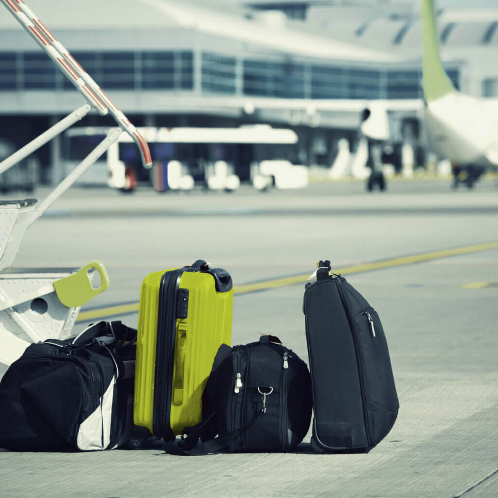 luggage packing flight